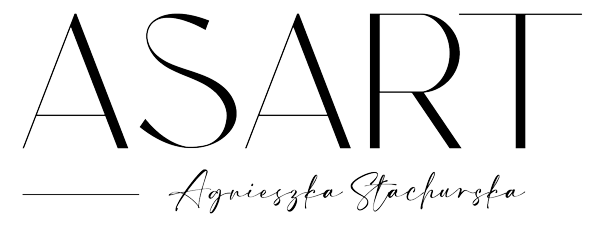 Logo ASART - logo w stopce, kolor biały